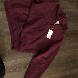 New with tags maroon zip up sweatshirt. From a.new.day. Size small